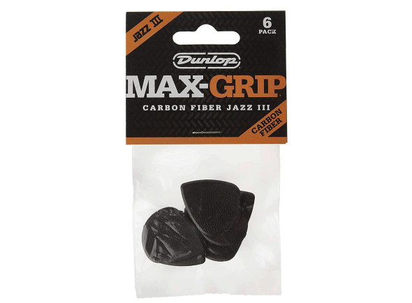 Dunlop 471P3C Carbon Fiber Max-Grip Jazz III Guitar Picks (6-Pack) Dunlop 471P3C Carbon Fiber Max-Grip Jazz III Guitar Picks (6-Pack)